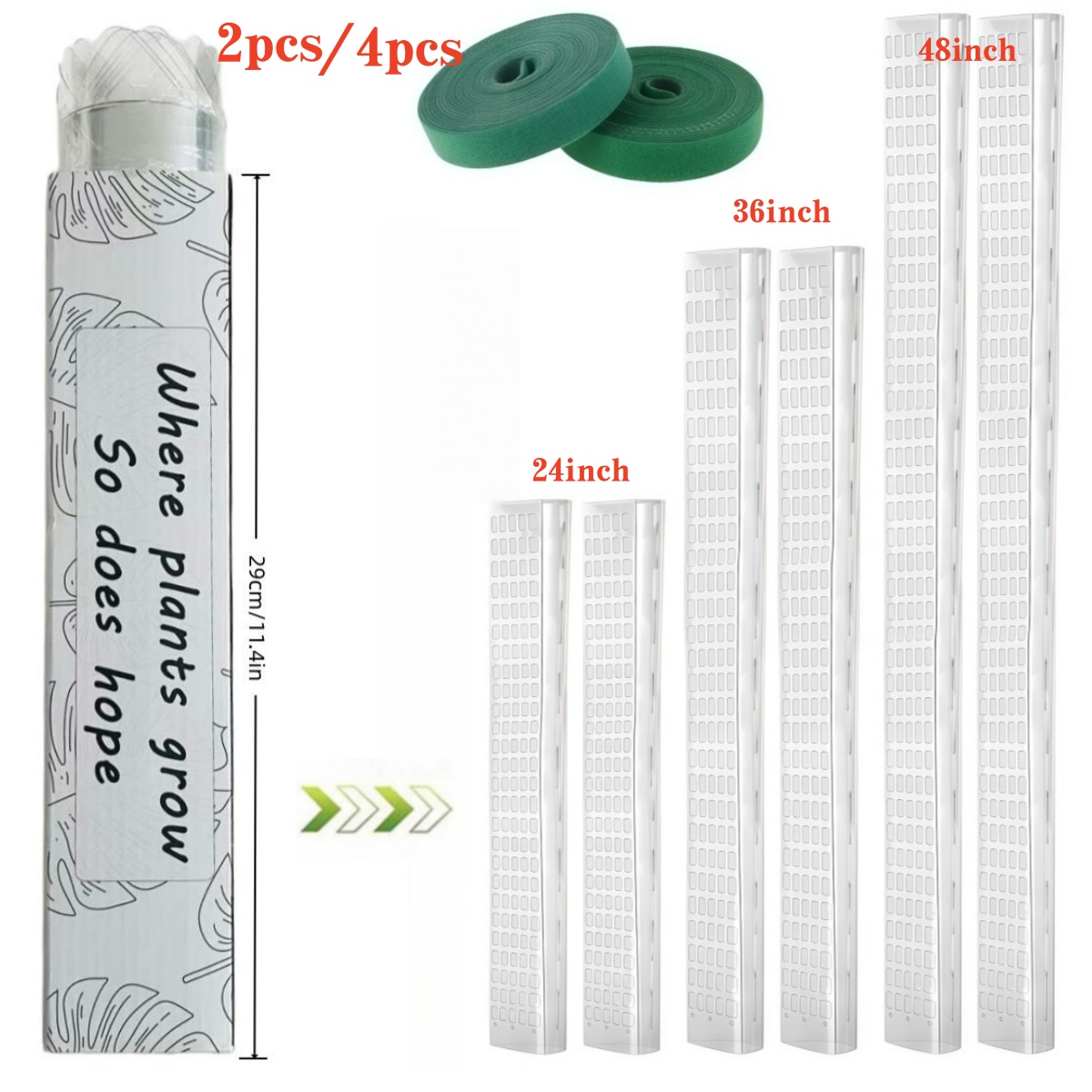 Plant Support Stake - Palo in plastica impilabile per piante