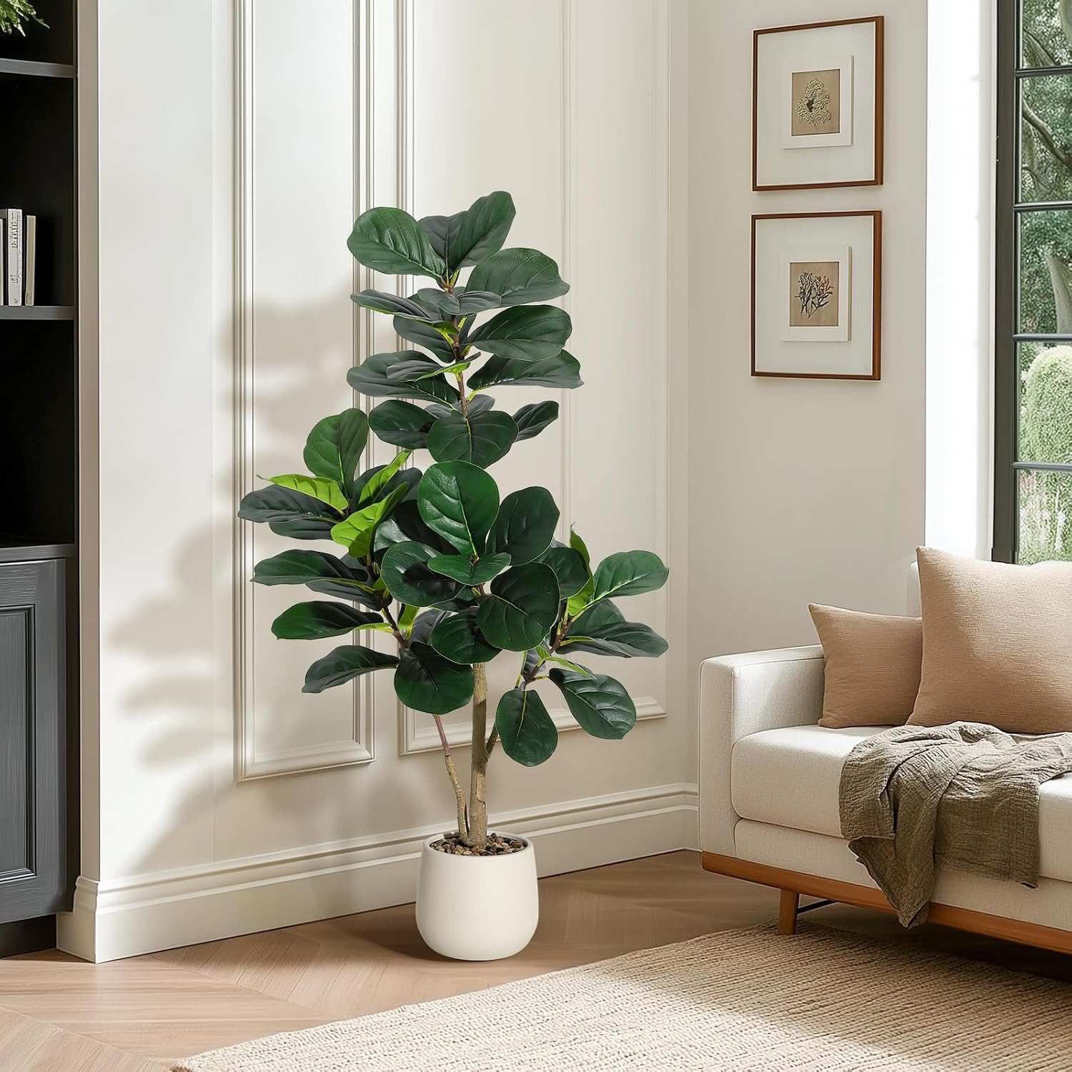Fiddle Leaf Fig - Albero di fico artificiale da 4