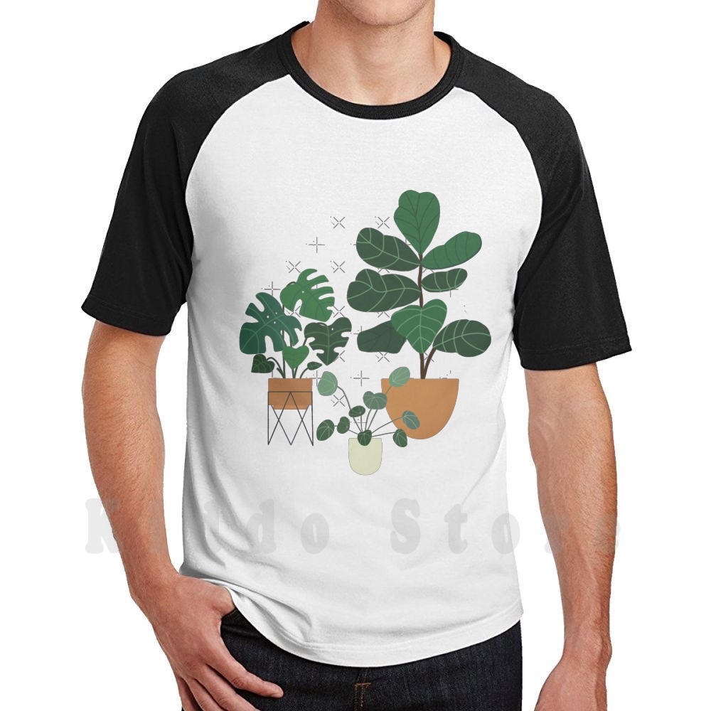 Fiddle Leaf Fig - T-shirt in cotone da uomo con