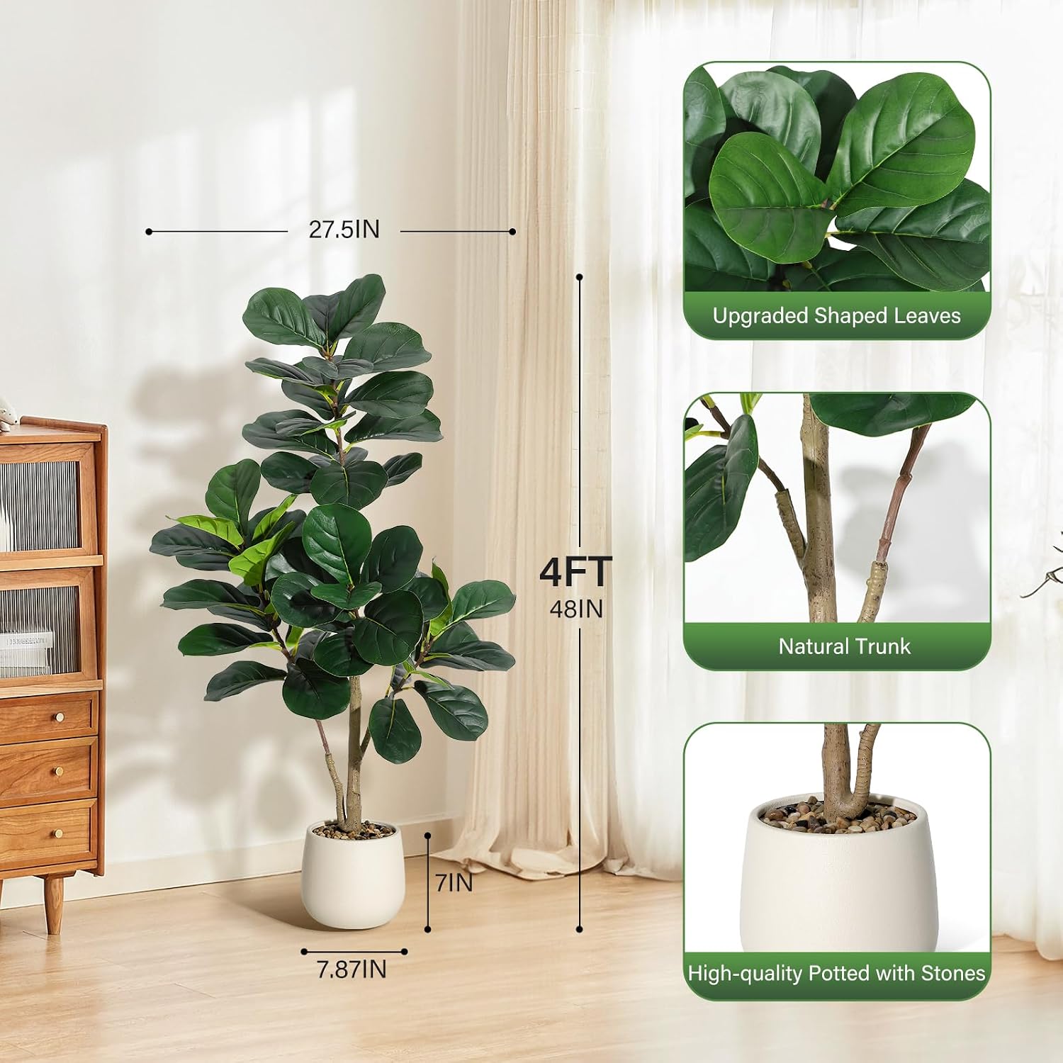 Albero di fico artificiale da  - Fiddle Leaf Fig recensione e prezzo