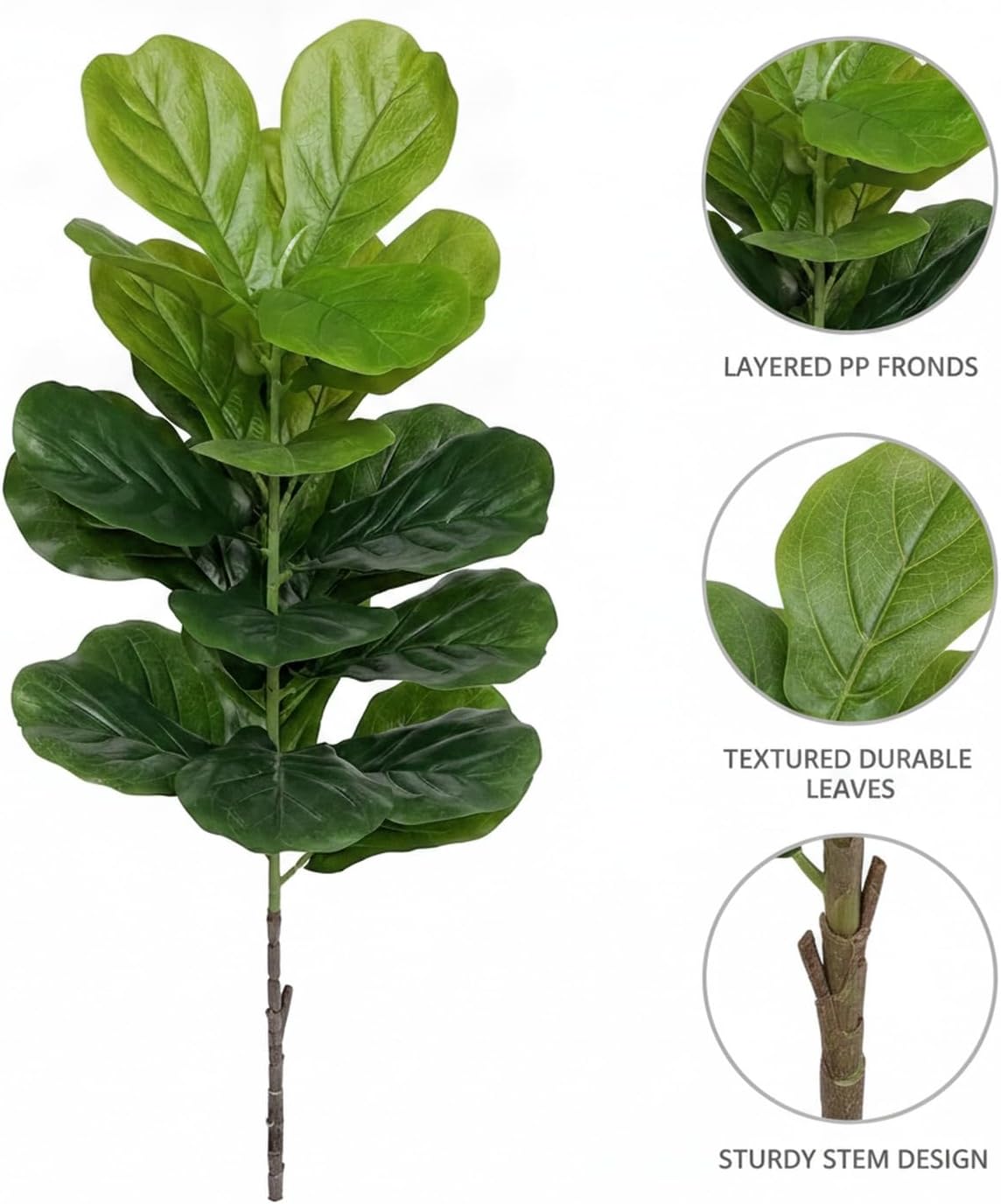 Grande Albero Artificiale di F - Fiddle Leaf Fig recensione e prezzo